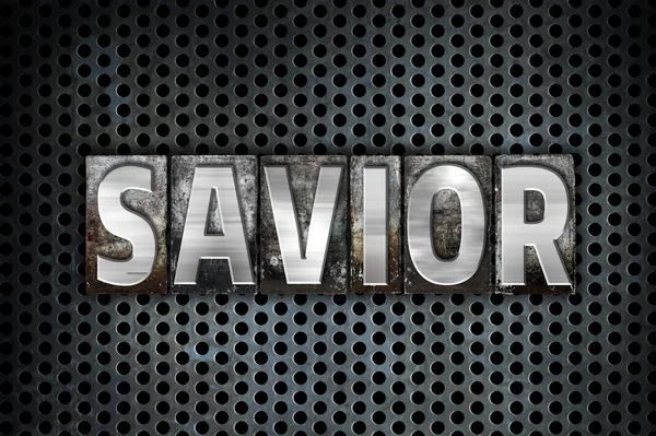 Savior и Letterpress Type — стоковое фото