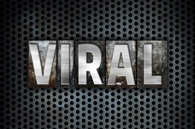 Viral kavramı Metal Letterpress türü
