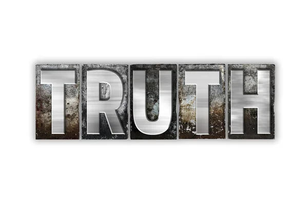 Truth Concept Isolated Metal Letterpress Type — Stock Photo, Image