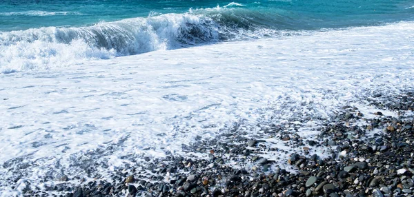 Meer Wellen Mit Schaum Landschaft Seelandschaft — Stockfoto