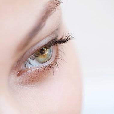 young woman - green eye clipart
