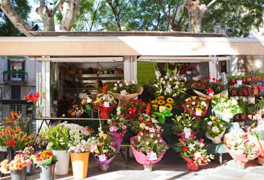 florist small business kiosk clipart