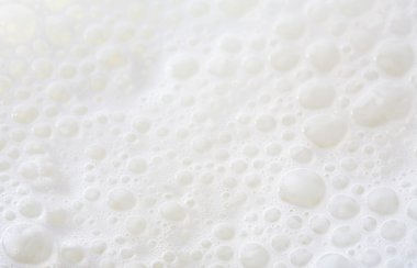 milk creating bubbles background