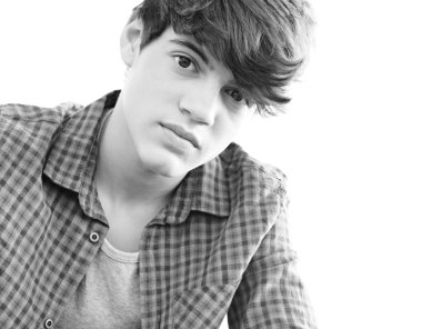 attractive teenager boy