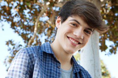 portrait of a young student teenager boy