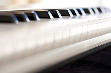 piano keyboard closeup clipart
