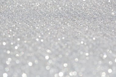 Abstract glitter festive silver background