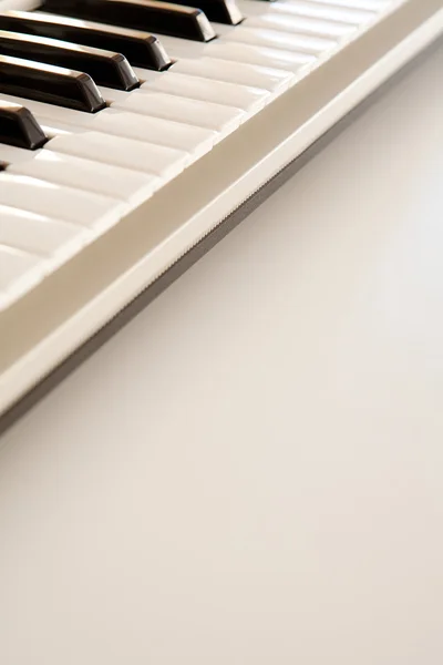 Teclado piano close-up — Fotografia de Stock