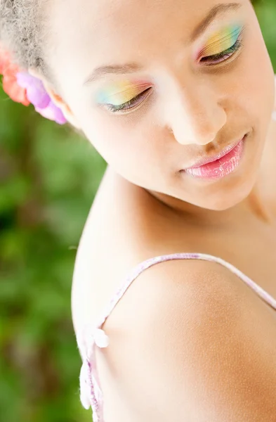 Jeune adolescente afro-américaine — Photo