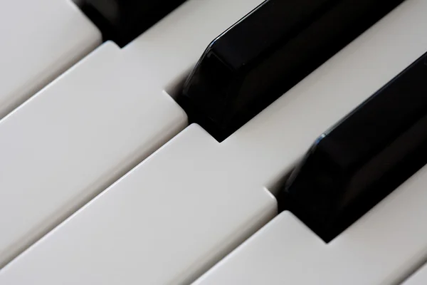 Teclado piano close-up — Fotografia de Stock