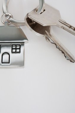 New home mortgage keys and keyring