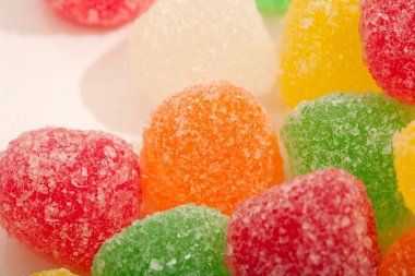 bunch of different colors jelly candy sweets