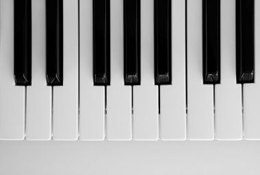 piano keyboard closeup clipart