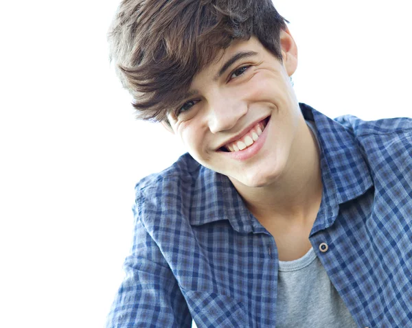 Portrait of a teenager boy smiling — Stock Photo, Image