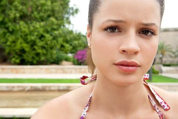 Portrait of an attractive hispanic teenager girl — Stock Photo, Image