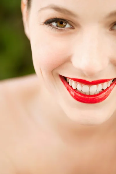 Portrait of a young woman face — Stock Photo, Image