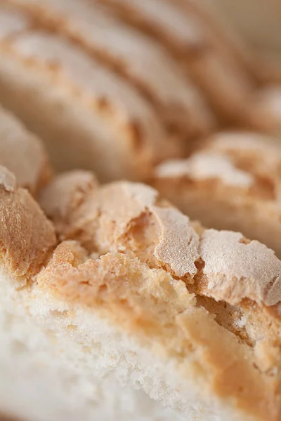 Home baked loaf of white bread — ストック写真