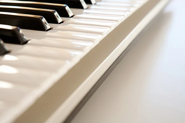 Piano tastiera primo piano — Foto Stock