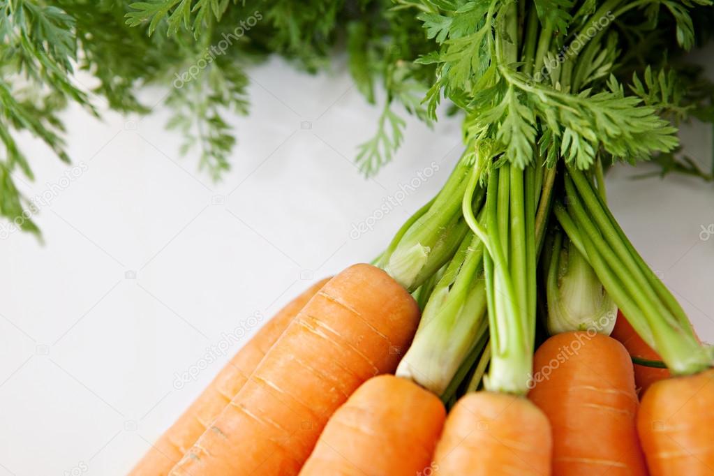 healthy fresh and organic sweet carrots