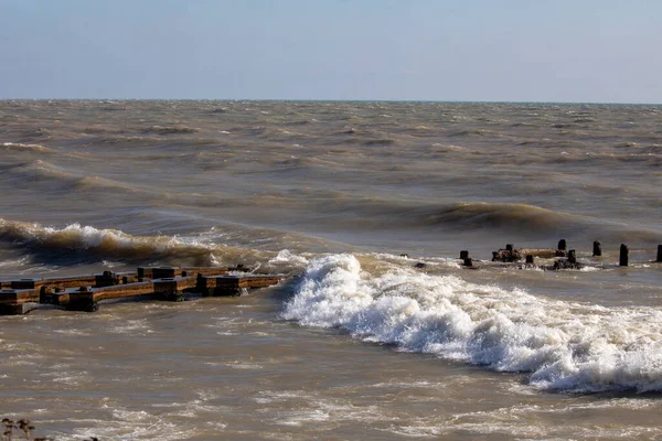 Las Olas Lago Michigan Wisconsin —  Fotos de Stock