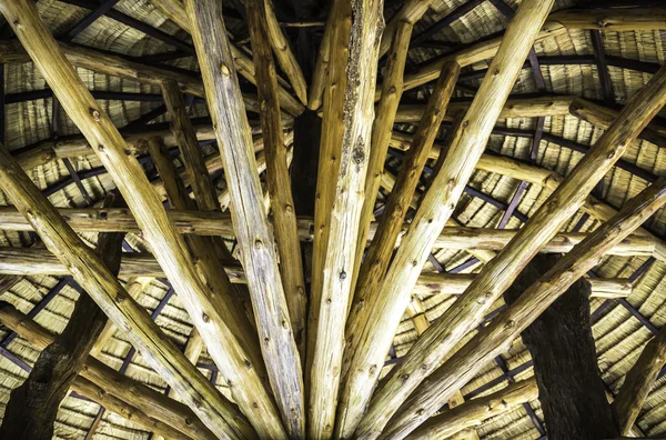 Wooden beam structure — Stock Photo, Image