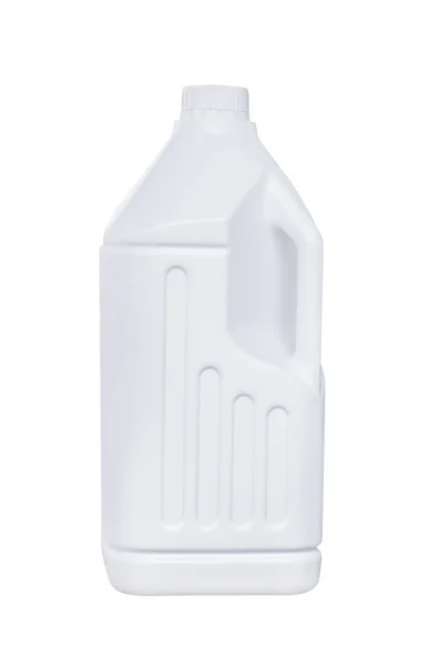 White plastic bottle isolated — Stock Photo, Image