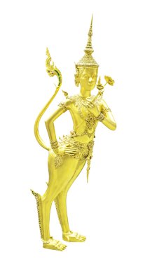 Altın heykel Tay Sanat tarzı izole