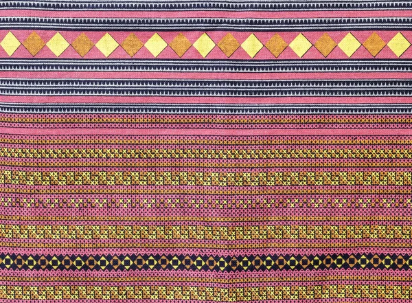 Traditional thai fabric  pattern — Stock Photo, Image