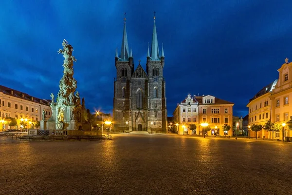 Church of the Assumption, Ressels Square, Chrudim - Czech Republic Royalty Free Stock Images