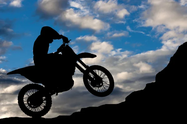 分離 motocros ジャンプ — ストック写真