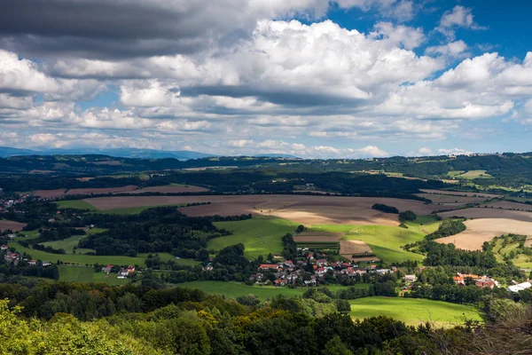 Beautiful summer mountain landscape in the Czech Republic — Stock Photo, Image