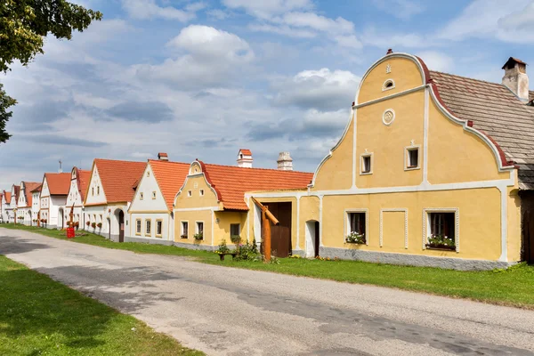 República Checa - pueblo de la UNESCO Holasovice en Bohemia del Sur —  Fotos de Stock