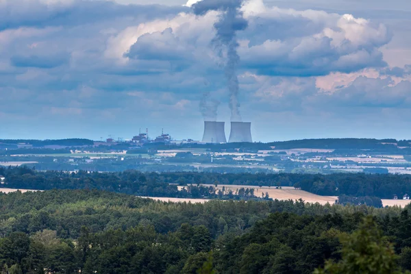 Centrale nucleare Temelin in Repubblica Ceca Europa — Foto Stock