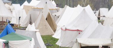 Çadır bir tarihsel festivalinde çok