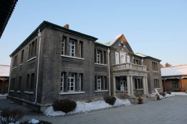 Changchun - 5 Ocak 2020 tarihinde Çin 'in Changchun şehrinde bulunan Manchu İmparatorluk Sarayı Müzesi. Saray, Çin 'in son imparatoru Puyi' nin ikametgahıydı..