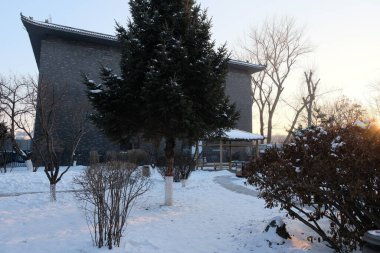 Changchun - 5 Ocak 2020 tarihinde Çin 'in Changchun şehrinde bulunan Manchu İmparatorluk Sarayı Müzesi. Saray, Çin 'in son imparatoru Puyi' nin ikametgahıydı..