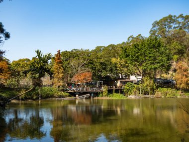 Çeçen kereste göleti, nantou, Tayvan manzarası