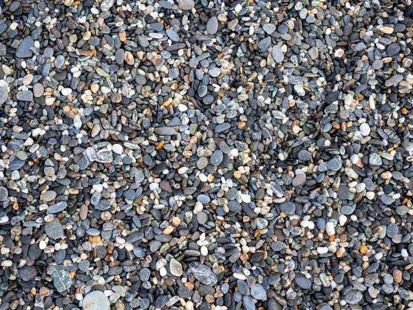 Małych Rock Teksturowanej Tło Tekstura Żwiru Zgnieciony Granit Tekstury — Zdjęcie stockowe