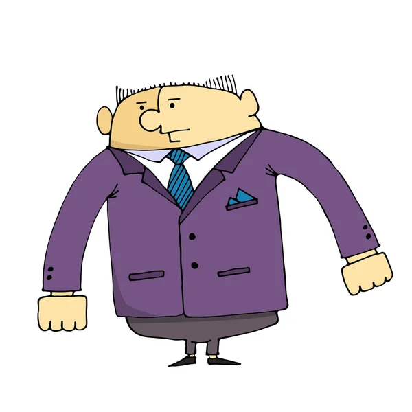 Cartoon employee of the security company