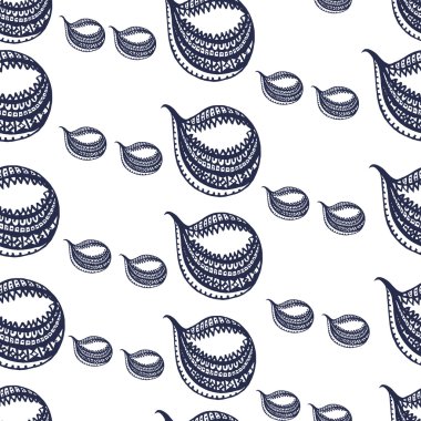 Dikişsiz desen arka plan damla küçük büyük değişim . 