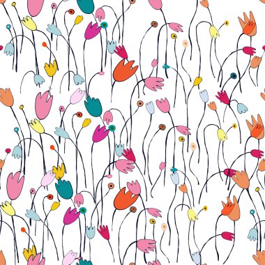 Sorunsuz çiçek desenli. Çiçekler doku. moda