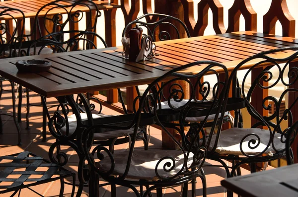 Bordet på caféet — Stockfoto