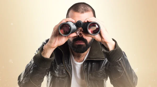 Hombre sobre fondo blanco aislado — Foto de Stock