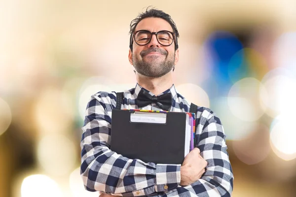 Posh pojken anläggning böcker — Stockfoto