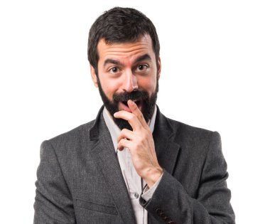 Adam izole arka plan