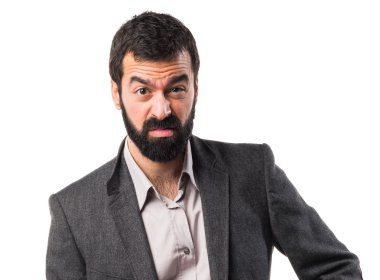 Adam izole arka plan