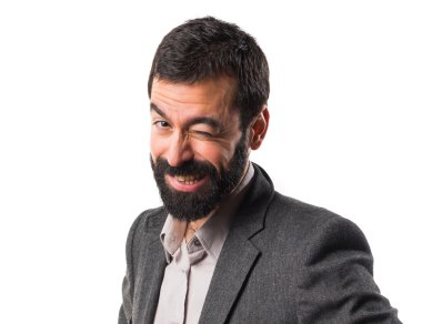 Adam izole arka plan