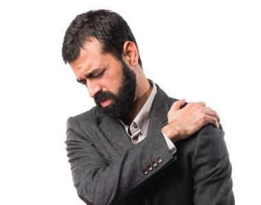 Adam izole arka plan