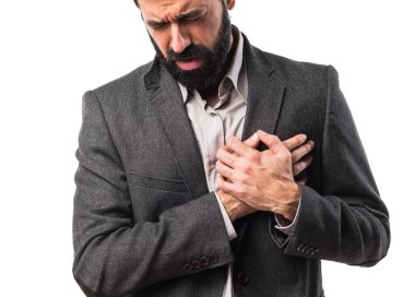 Adam izole arka plan