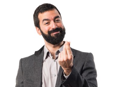 Adam izole arka plan